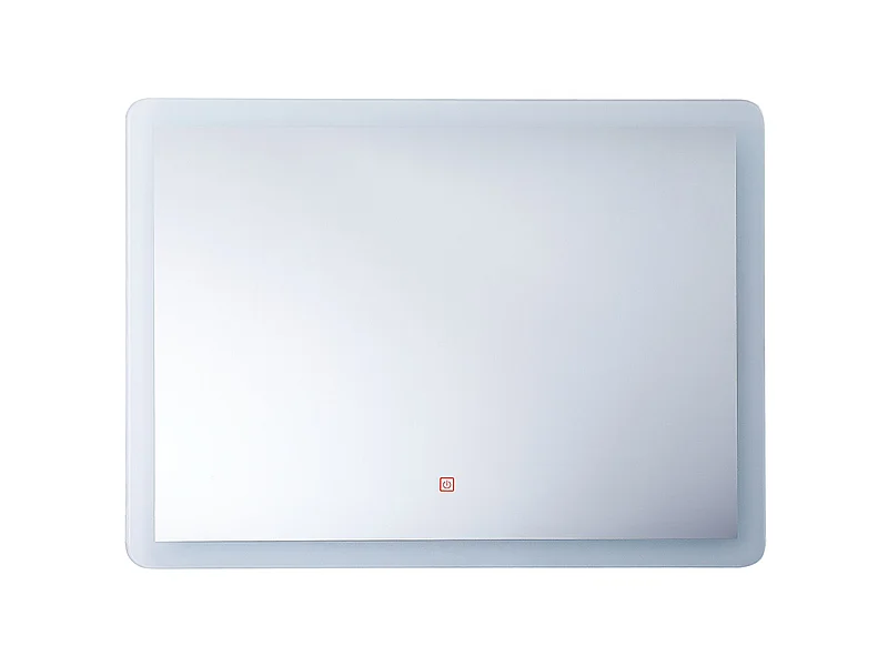 Miroir de salle de bain LED CORROY 80 cm 60 cm Argenté