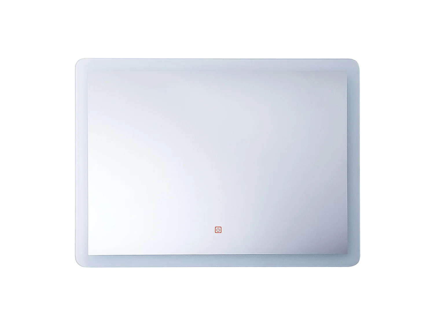 Miroir de salle de bain LED CORROY 80 cm 60 cm Argenté
