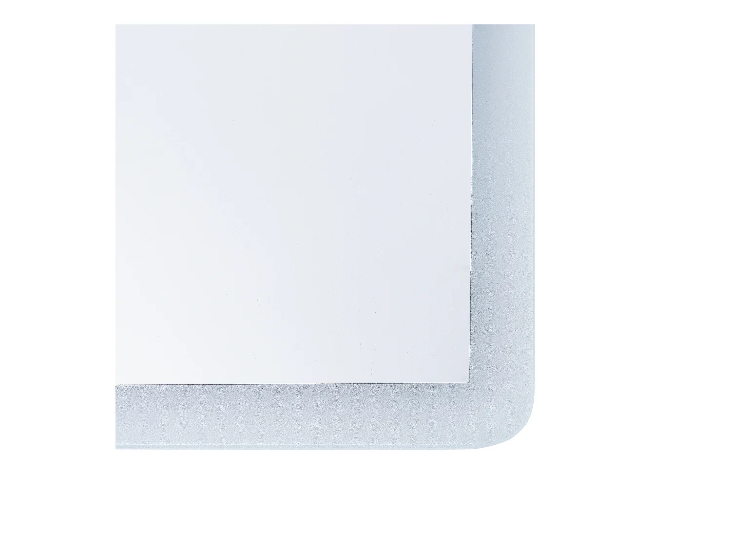 Badspiegel silber LED-Beleuchtung rechteckig 80x60 cm Antibeschlagsystem Corroy