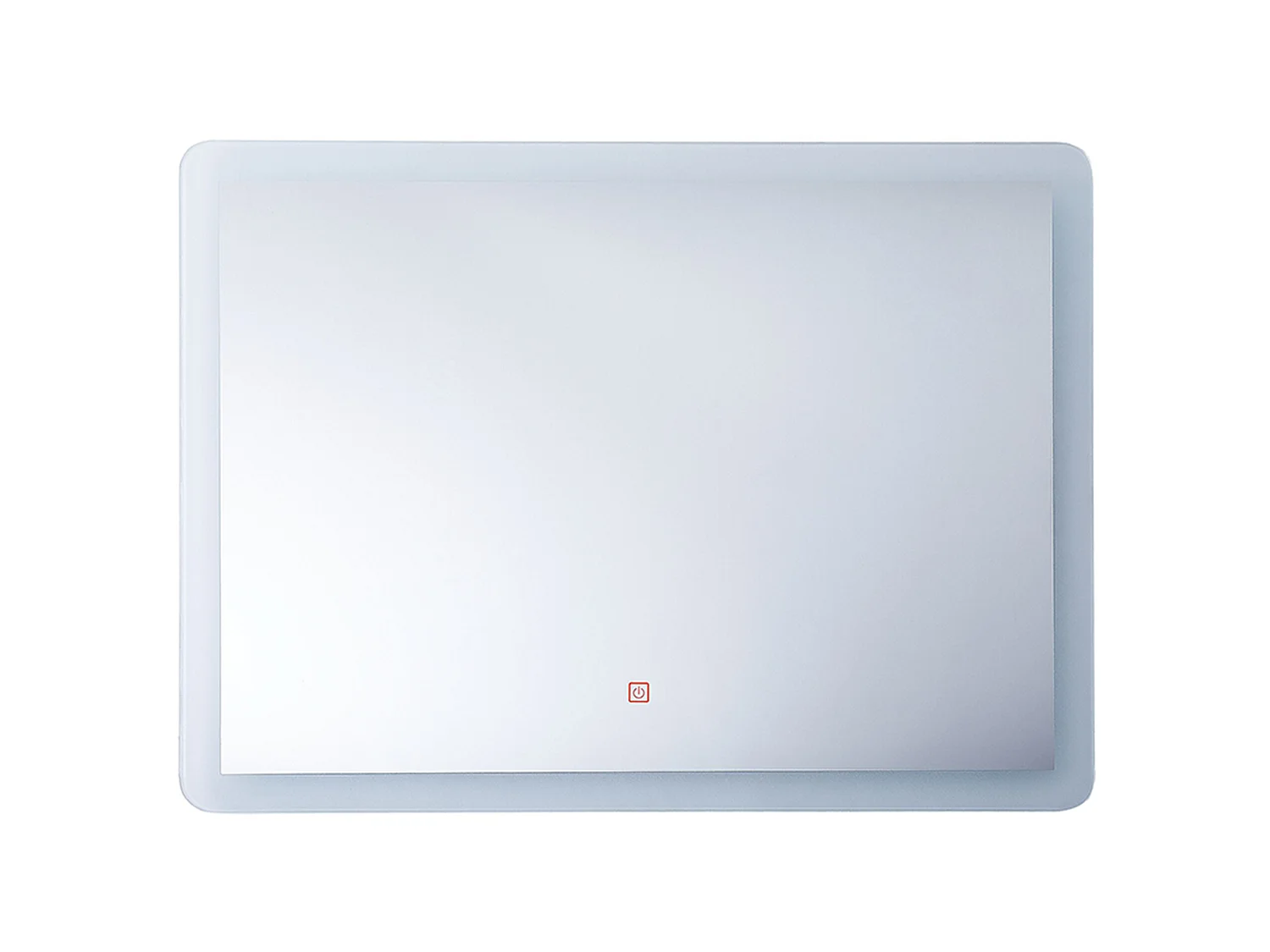 Miroir de salle de bain LED CORROY 80 cm 60 cm Argenté