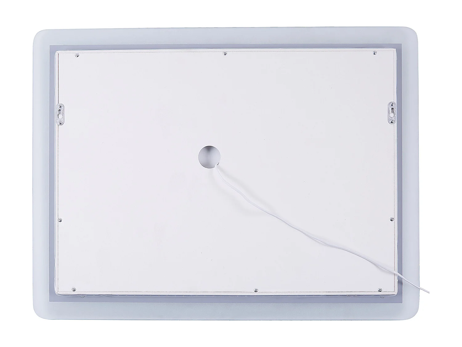 Miroir de salle de bain LED CORROY 80 cm 60 cm Argenté
