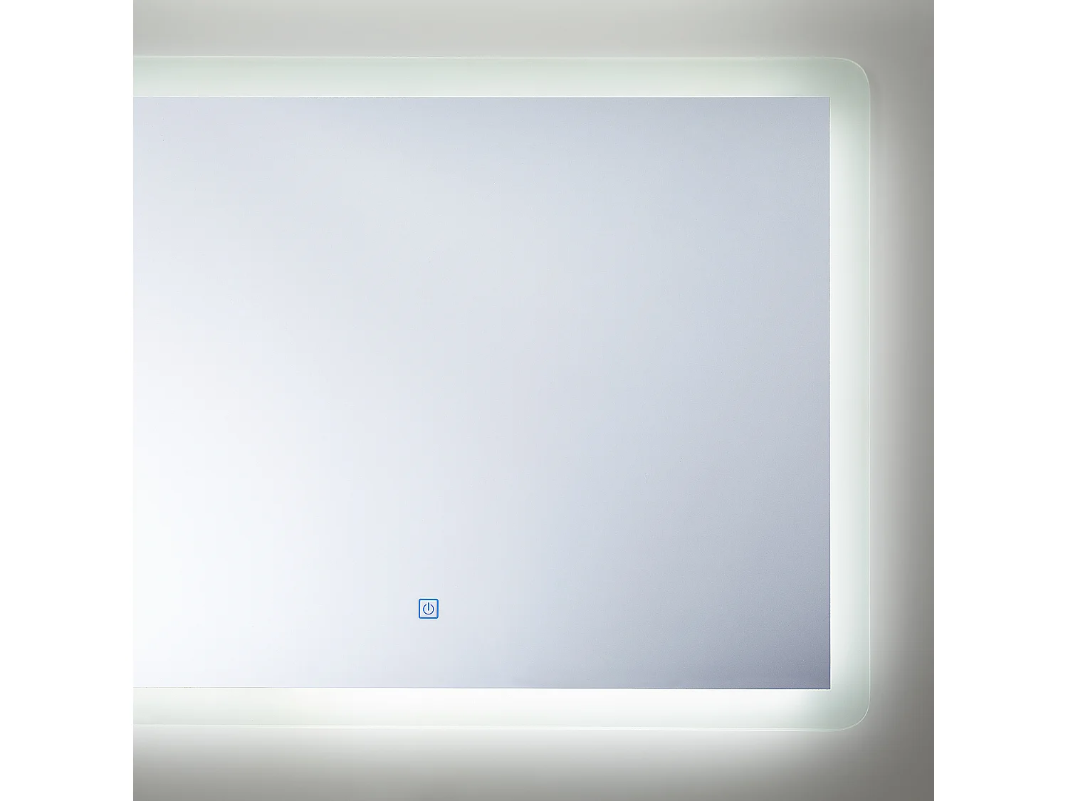Miroir de salle de bain LED CORROY 80 cm 60 cm Argenté