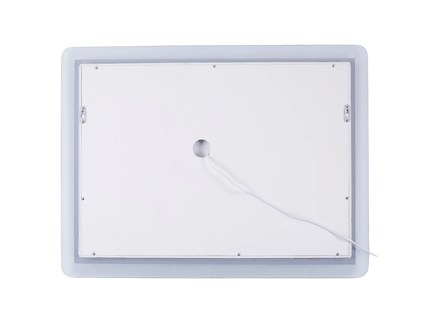 Miroir de salle de bain LED CORROY 80 cm 60 cm Argenté