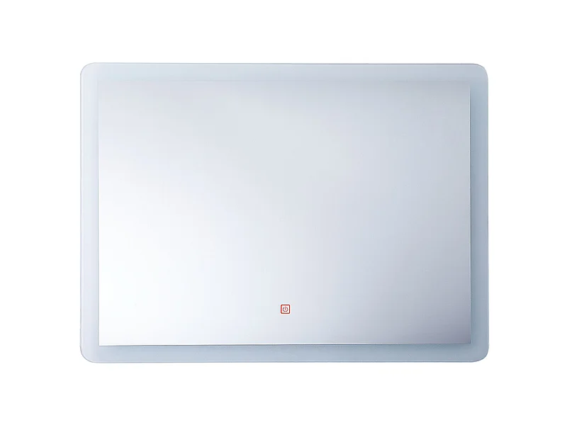 Miroir de salle de bain LED CORROY 80 cm 60 cm Argenté