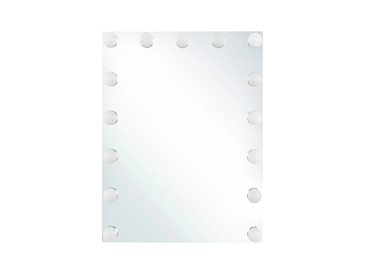 Miroir de salle de bain LED LUCENAY 40 cm 50 cm Argenté