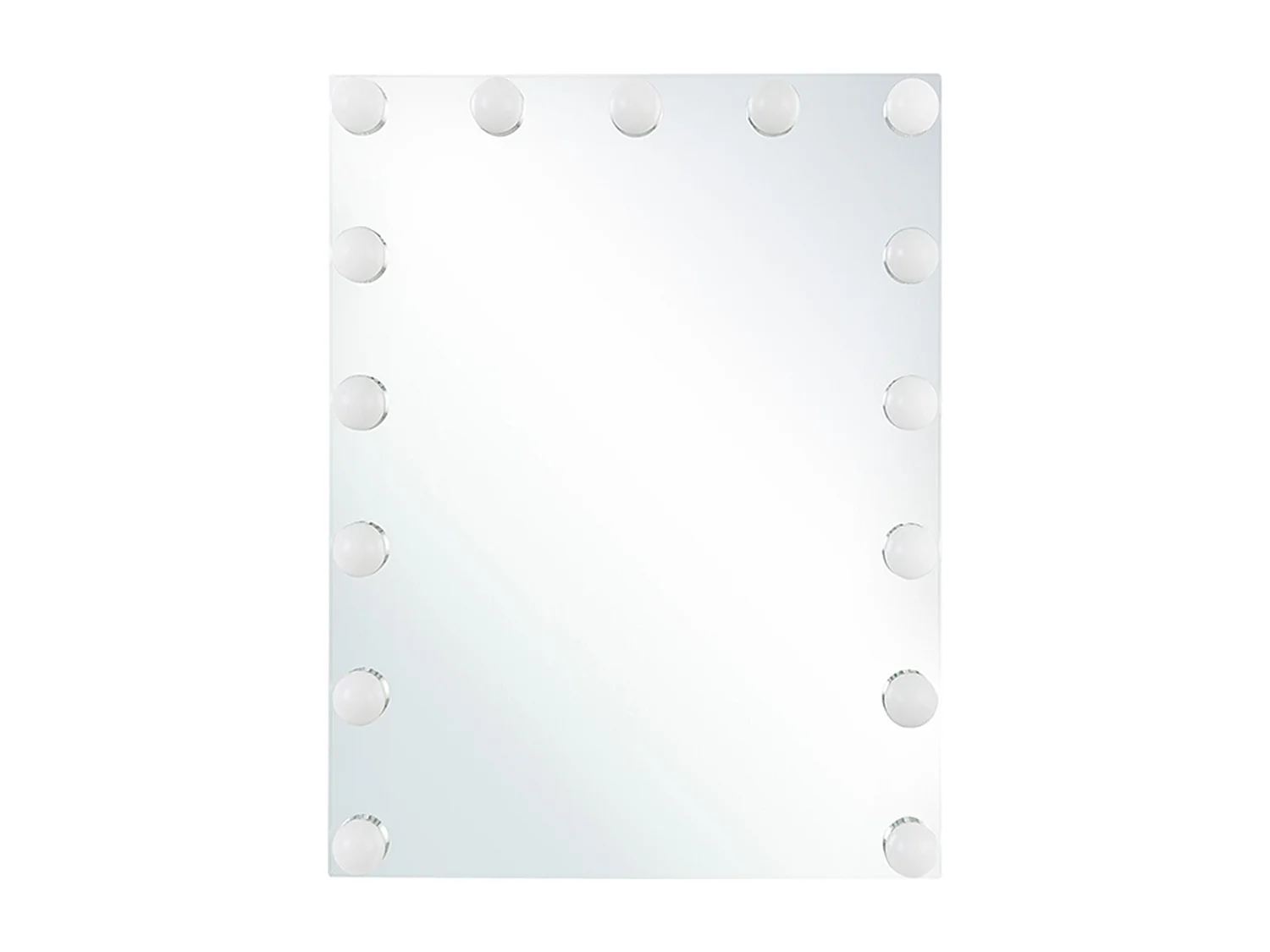 Specchio da bagno con luce LED LUCENAY 40 cm 50 cm Argento