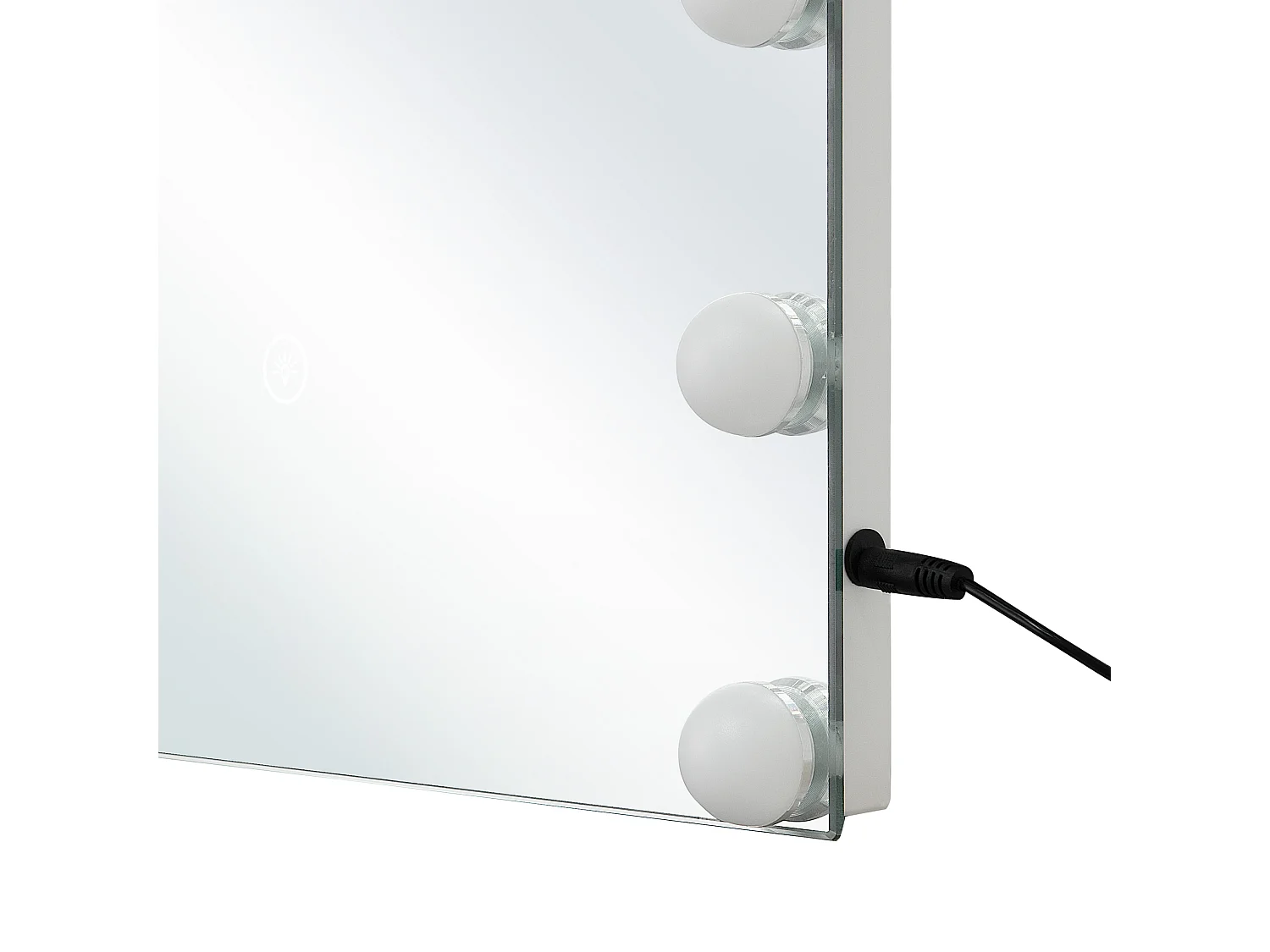 LED-Badezimmer-Spiegel LUCENAY 40 cm 50 cm Silber