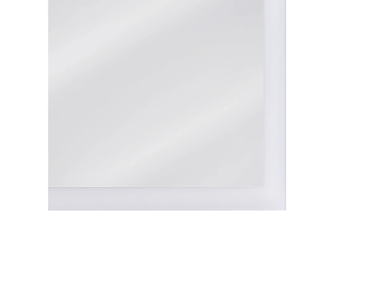 Miroir de salle de bain LED ADOUR 80 cm 60 cm Argenté