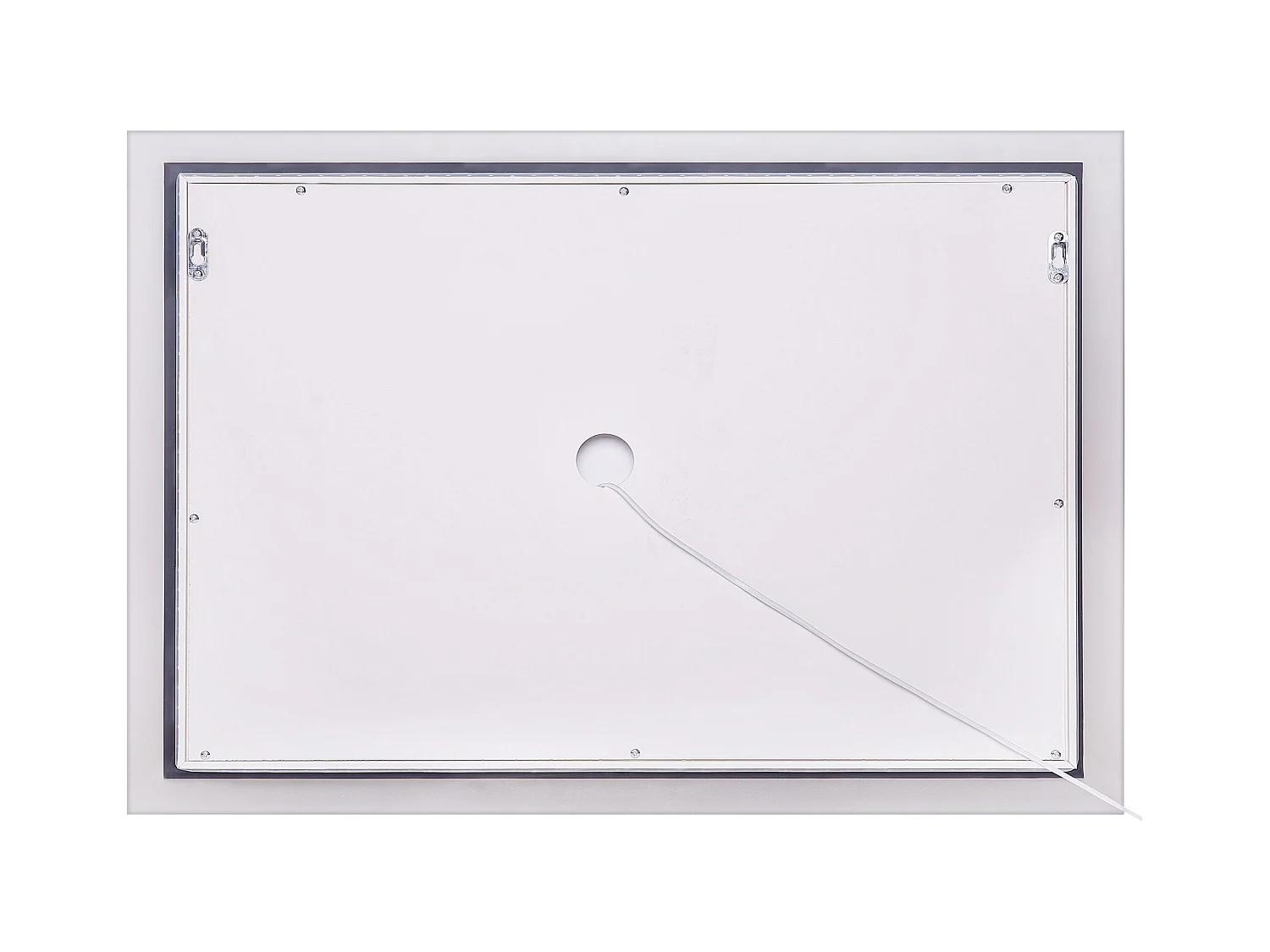 Miroir de salle de bain LED ADOUR 80 cm 60 cm Argenté