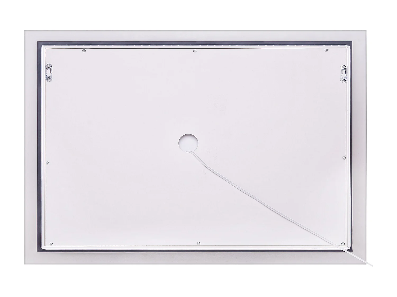 Miroir de salle de bain LED ADOUR 80 cm 60 cm Argenté