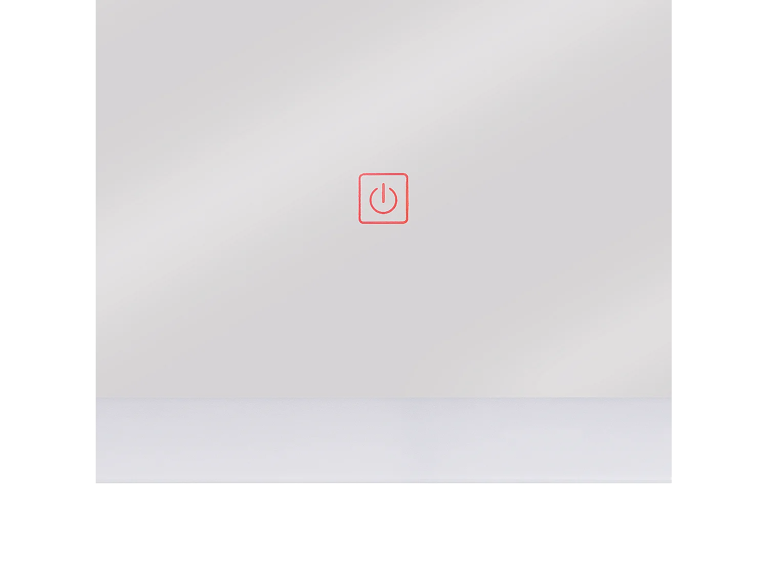 Specchio da bagno con luce LED ADOUR 80 cm 60 cm Argento