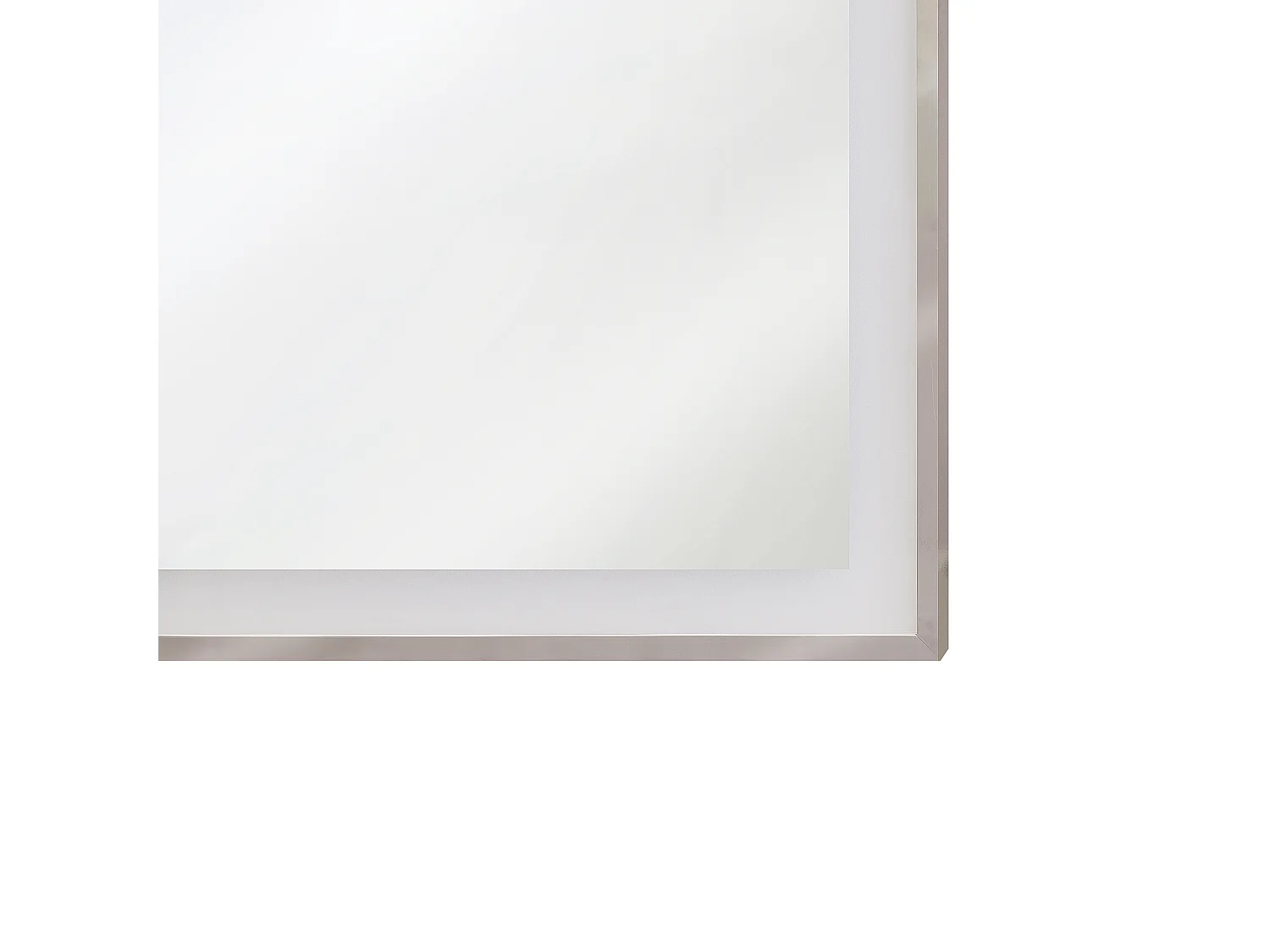 LED-Badezimmer-Spiegel ARGENS 80 cm 60 cm Silber