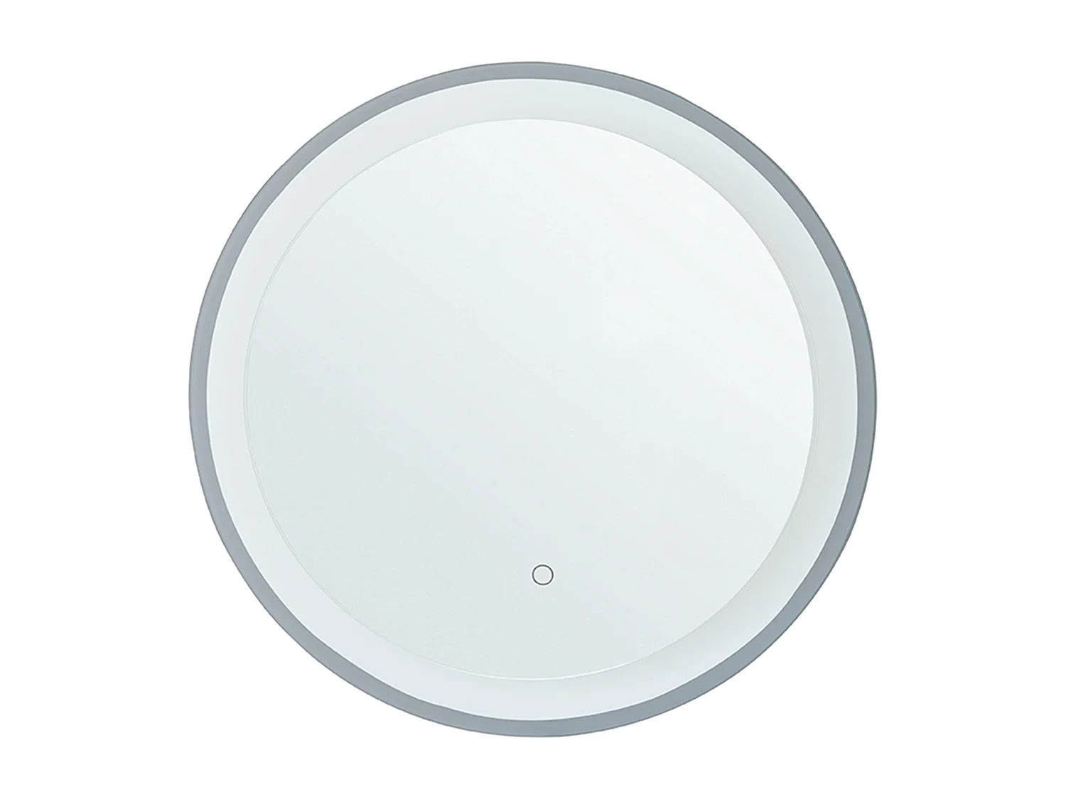 Miroir de salle de bain LED BRINAY 58 cm 58 cm Argenté