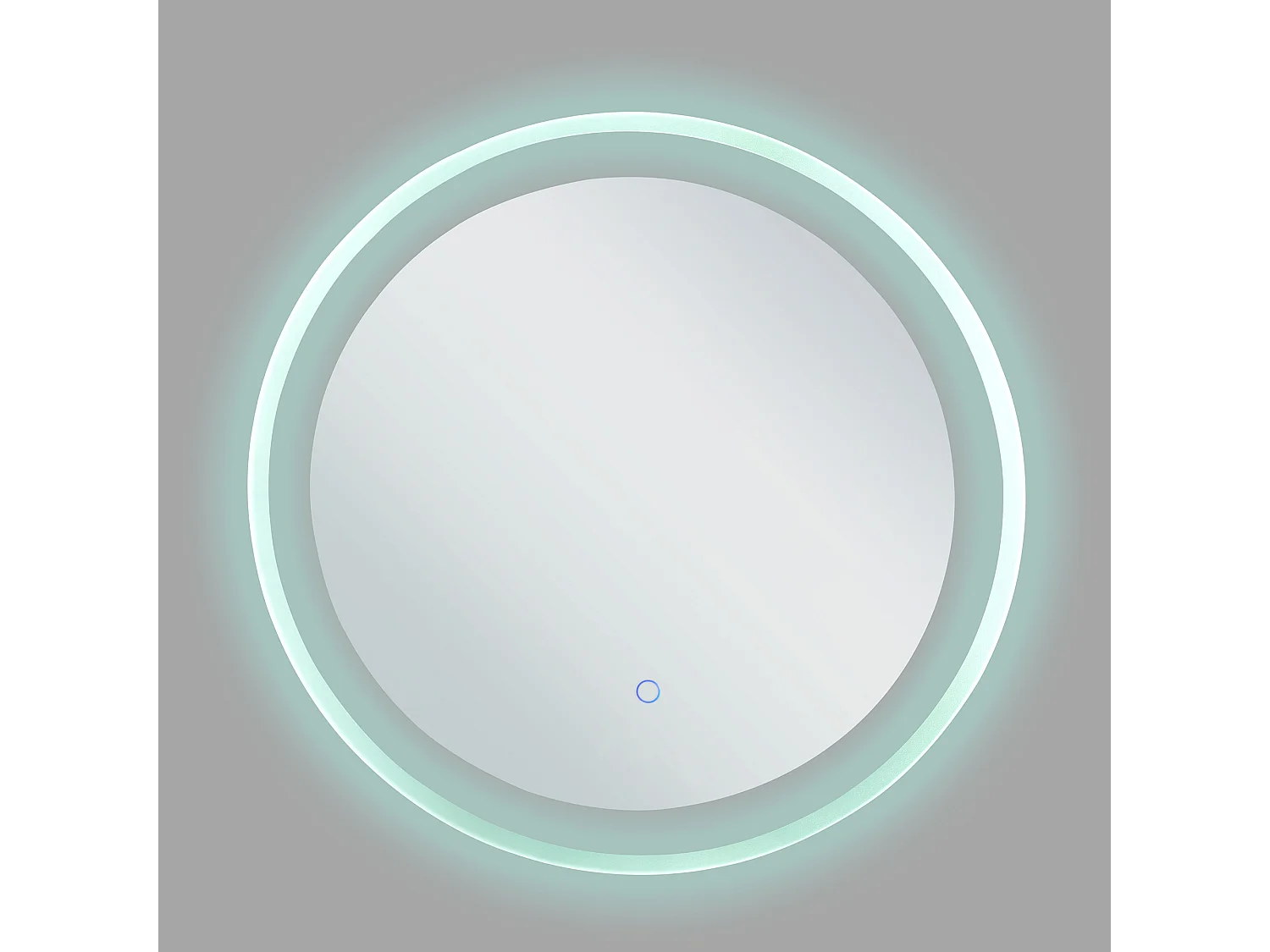 Miroir de salle de bain LED BRINAY 58 cm 58 cm Argenté