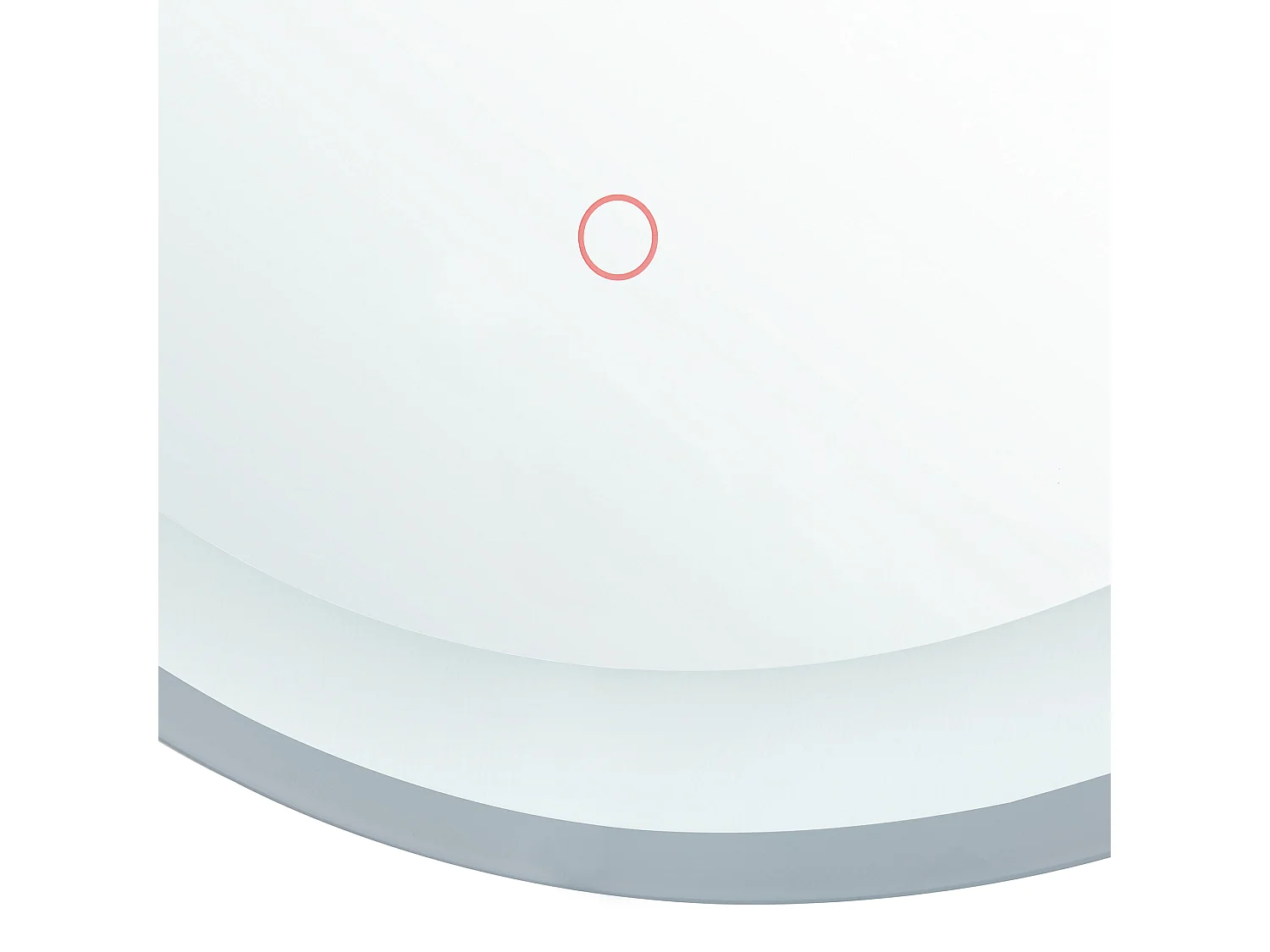 Miroir de salle de bain LED BRINAY 58 cm 58 cm Argenté