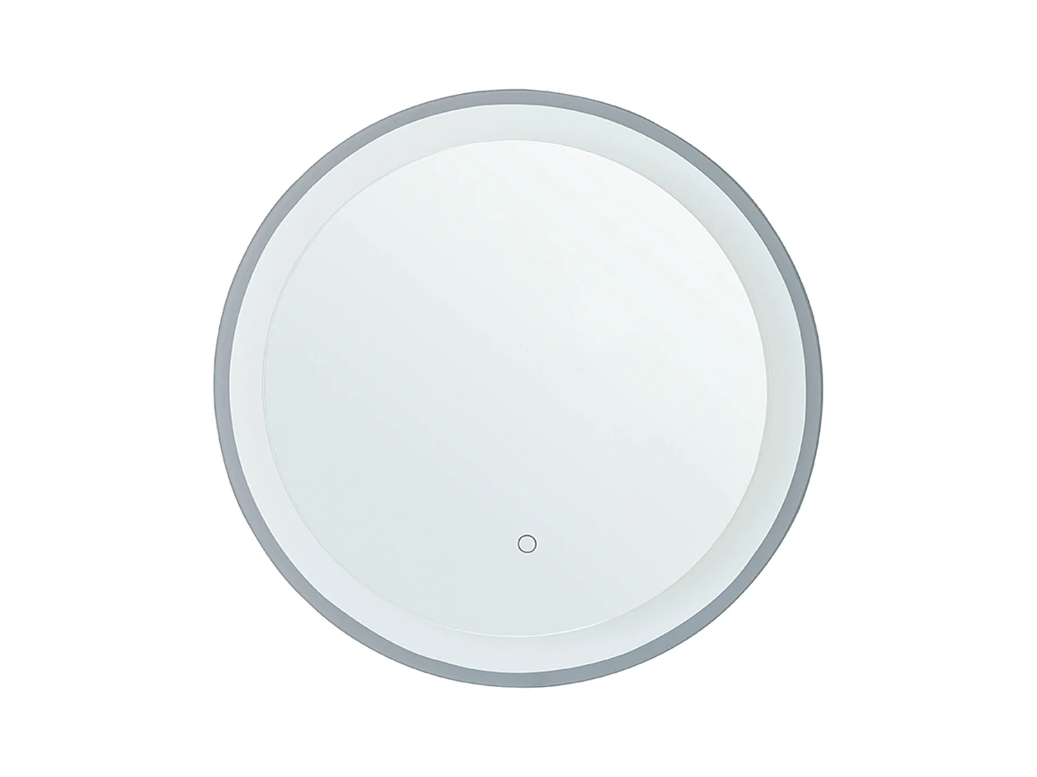 Miroir de salle de bain LED BRINAY 58 cm 58 cm Argenté