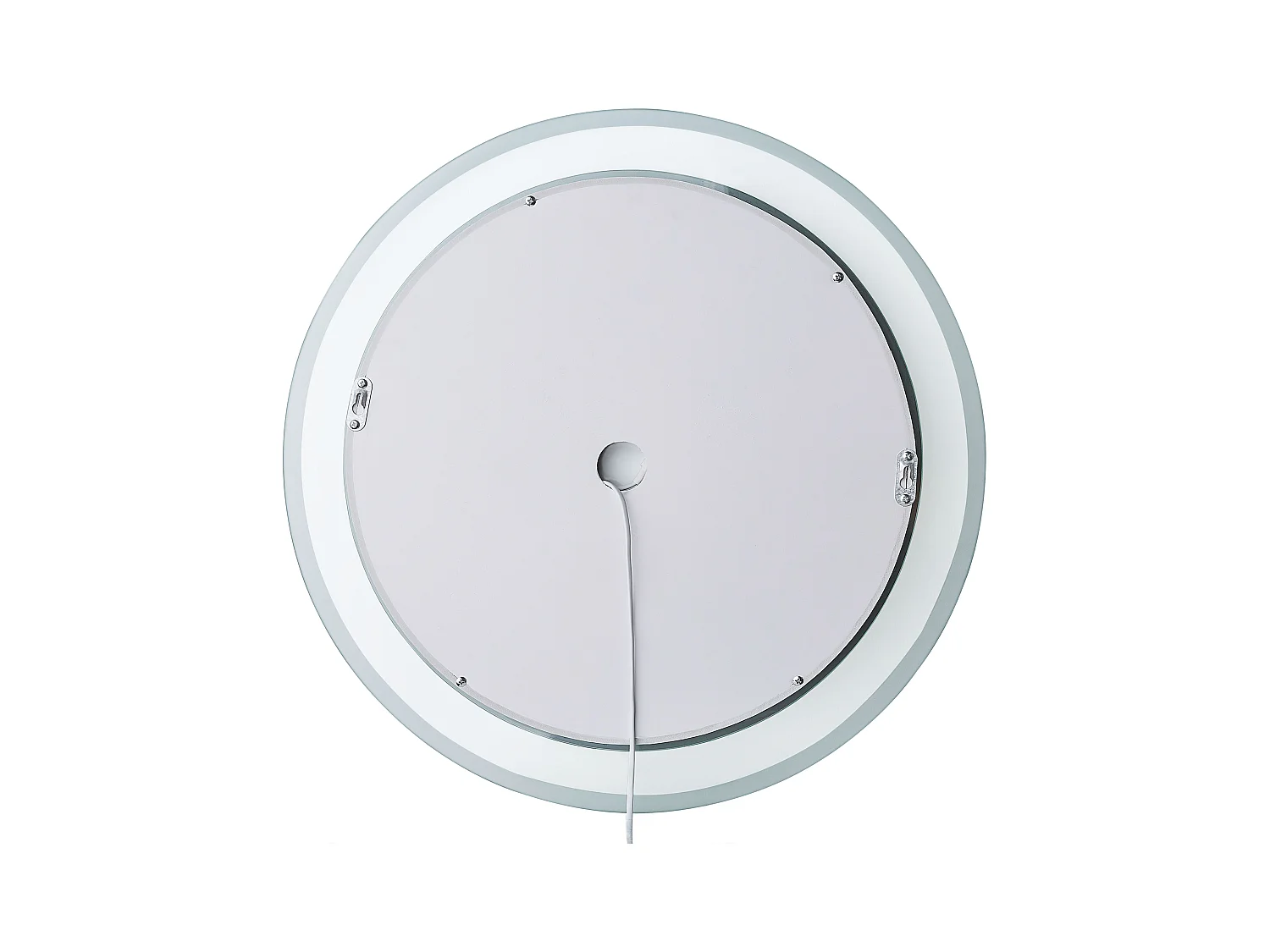 Moderner Badspiegel mit LED-Beleuchtung rund 58 cm Antibeschlagsystem Brinay