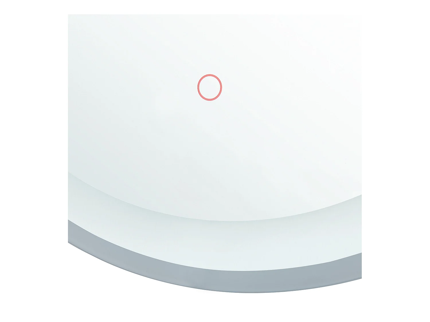 Moderner Badspiegel mit LED-Beleuchtung rund 58 cm Antibeschlagsystem Brinay