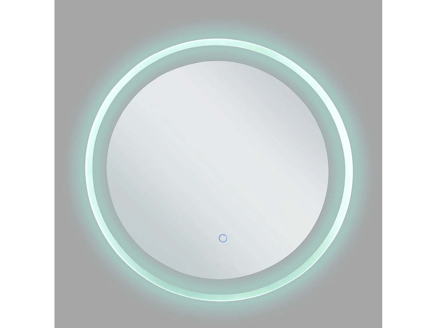 Miroir de salle de bain LED BRINAY 58 cm 58 cm Argenté