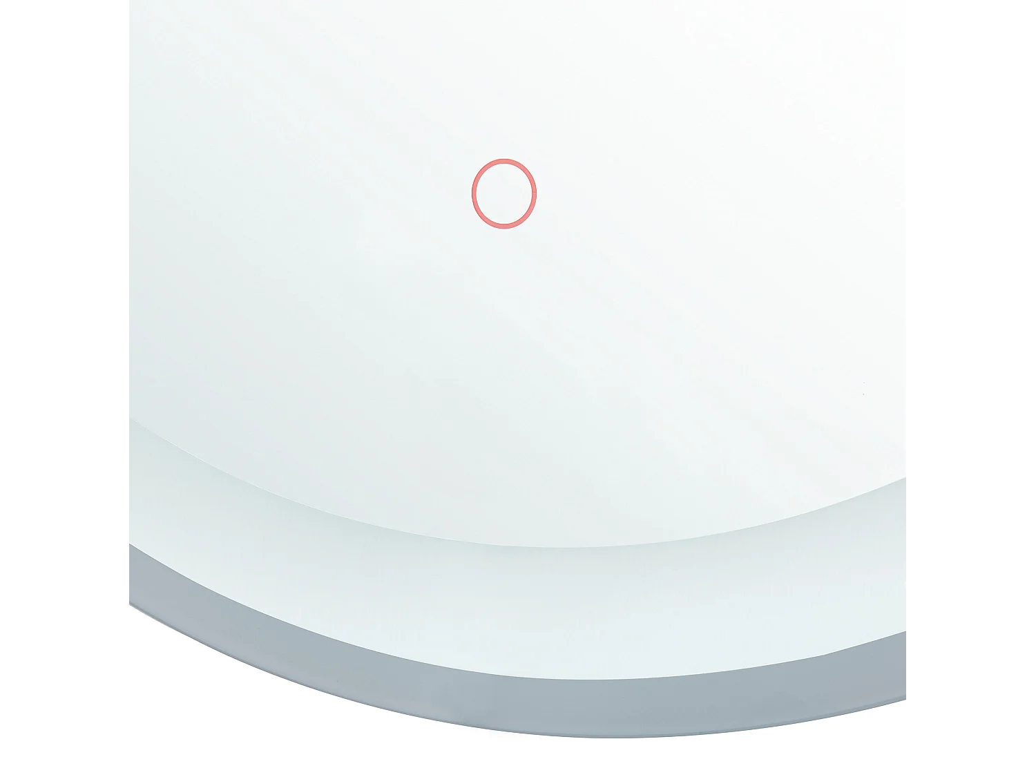 Miroir de salle de bain LED BRINAY 58 cm 58 cm Argenté