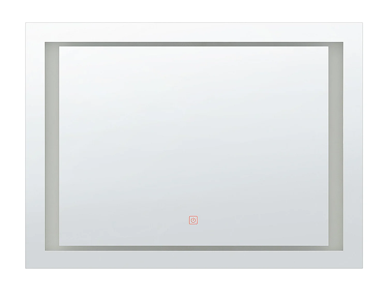 Moderner LED-Lichtspiegel für Ihr traumhaftes Bad 80x60cm Silber Eyre