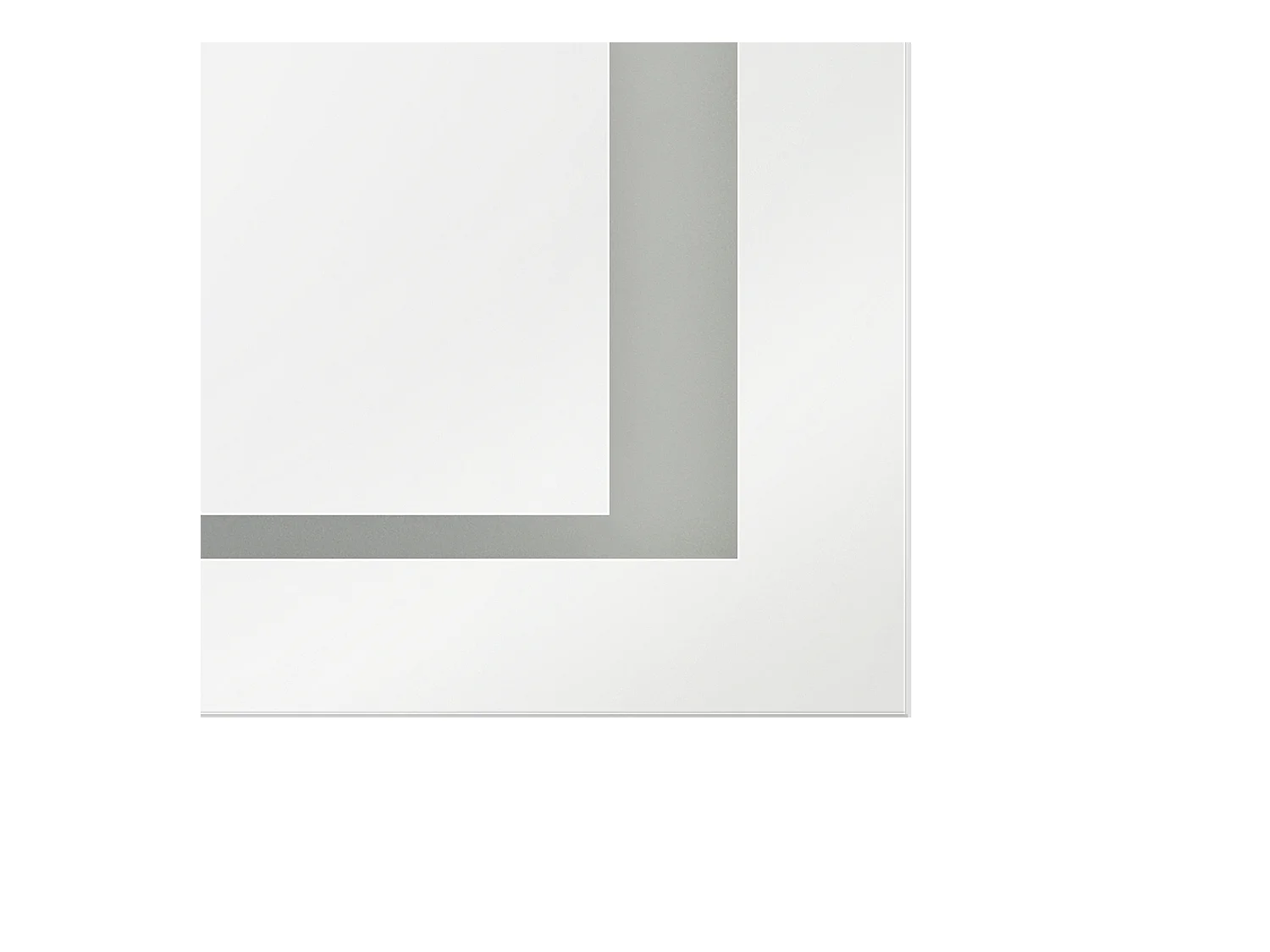 Miroir de salle de bain LED EYRE 80 cm 60 cm Argenté