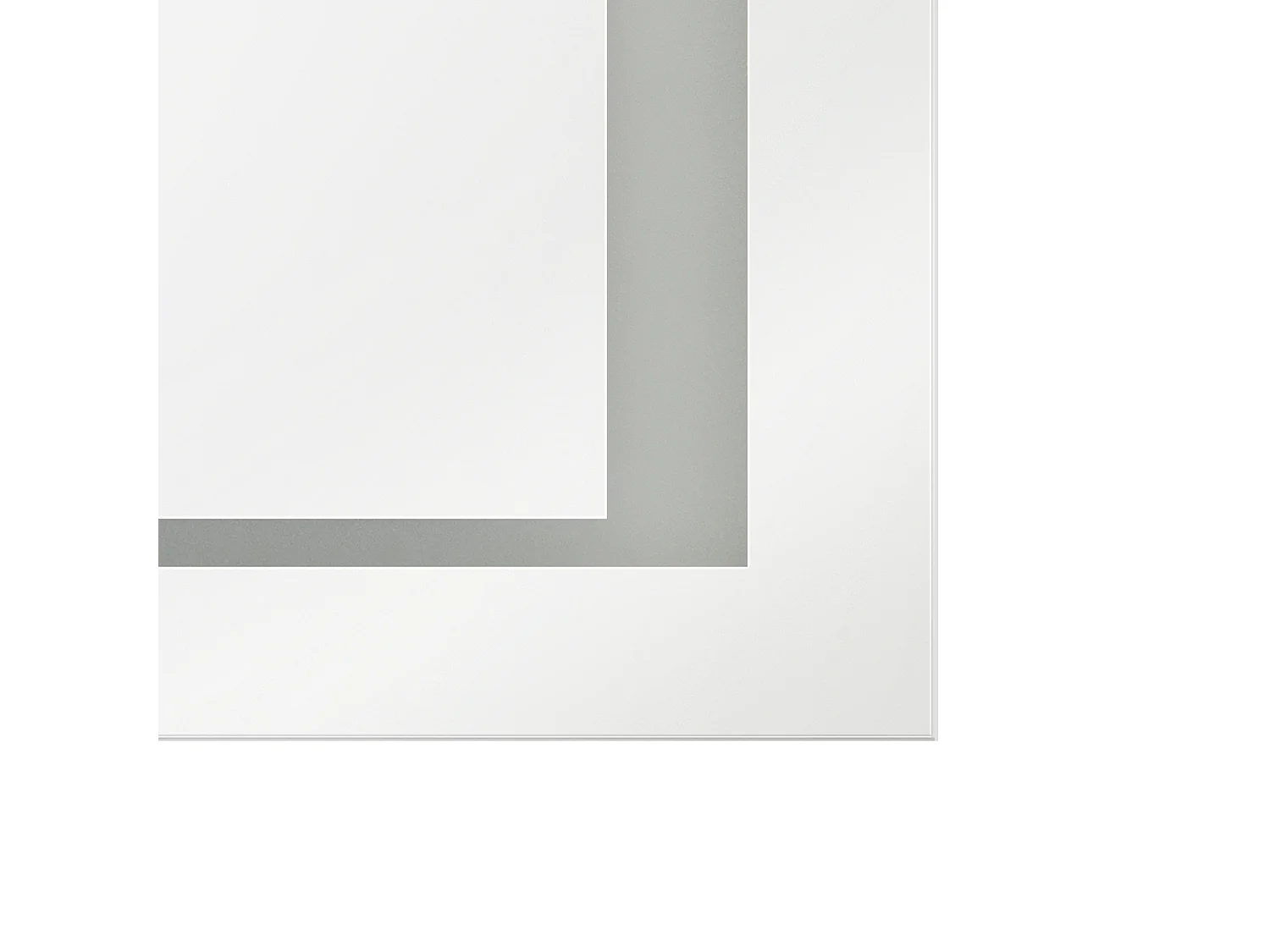 Miroir de salle de bain LED EYRE 80 cm 60 cm Argenté