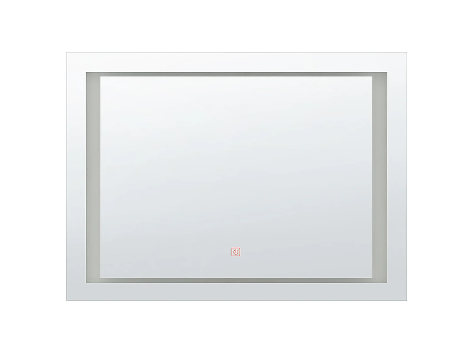 LED Bathroom Mirror EYRE 80 cm 60 cm Silver