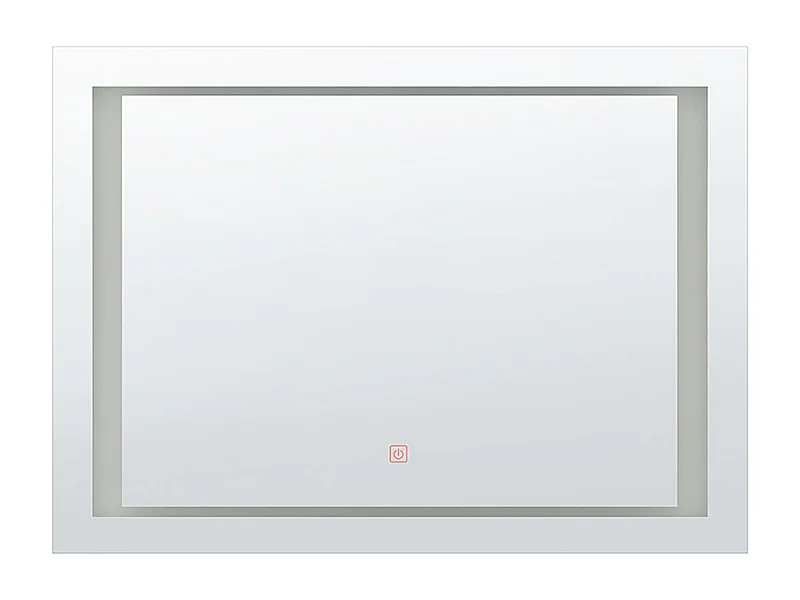 Miroir de salle de bain LED EYRE 80 cm 60 cm Argenté