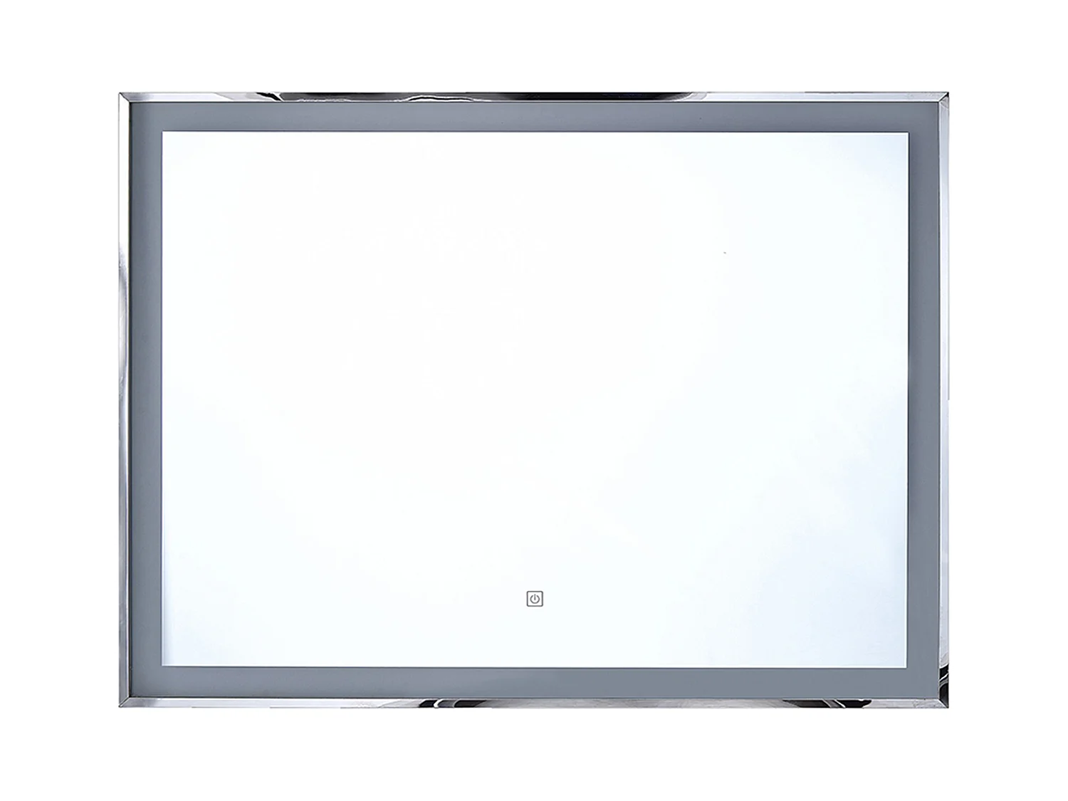 Moderner LED-Lichtspiegel silber für Ihr traumhaftes Bad 90x70cm Argens