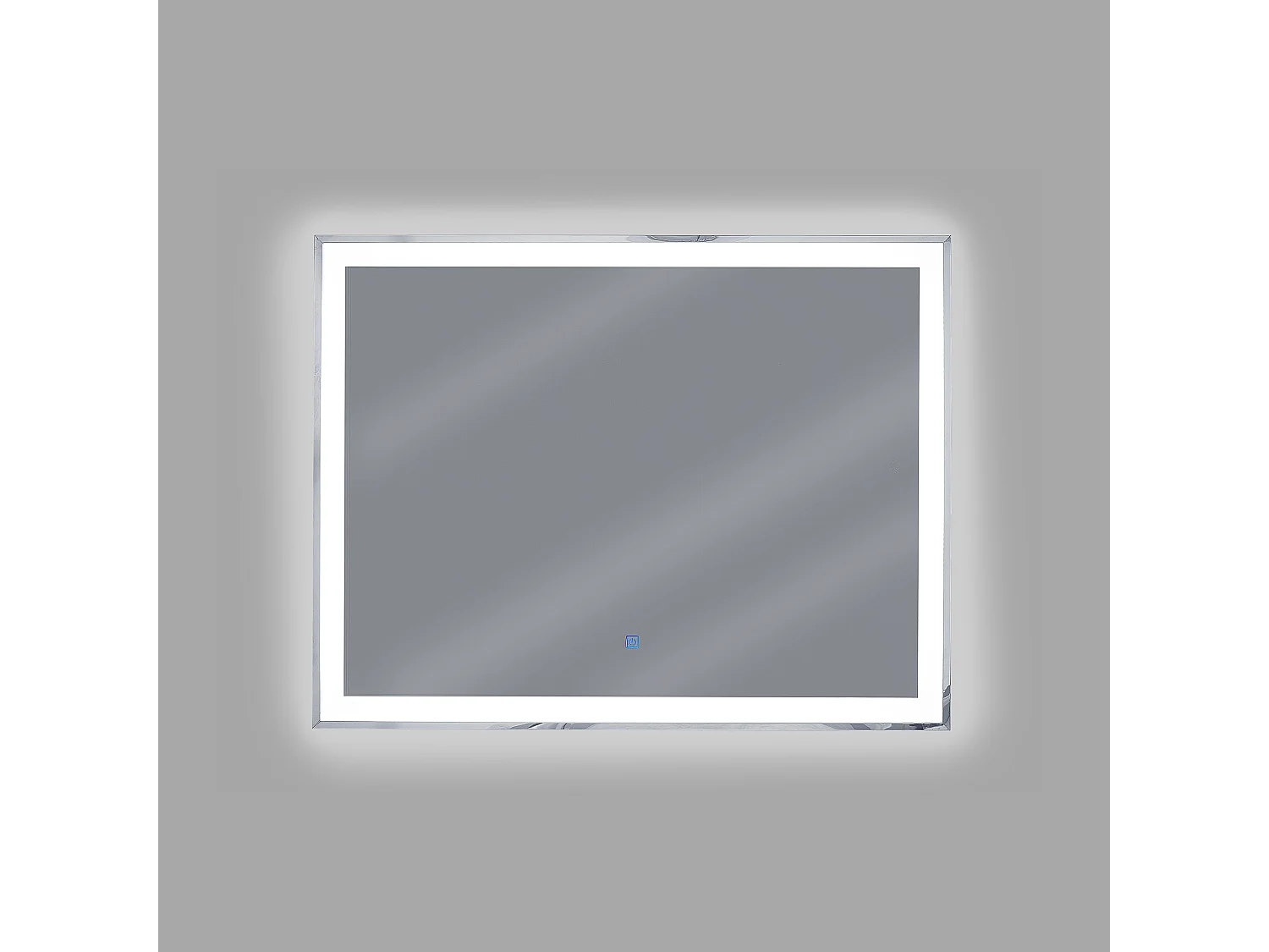 Espelho LED para casa de banho ARGENS 90 cm 70 cm Prateado