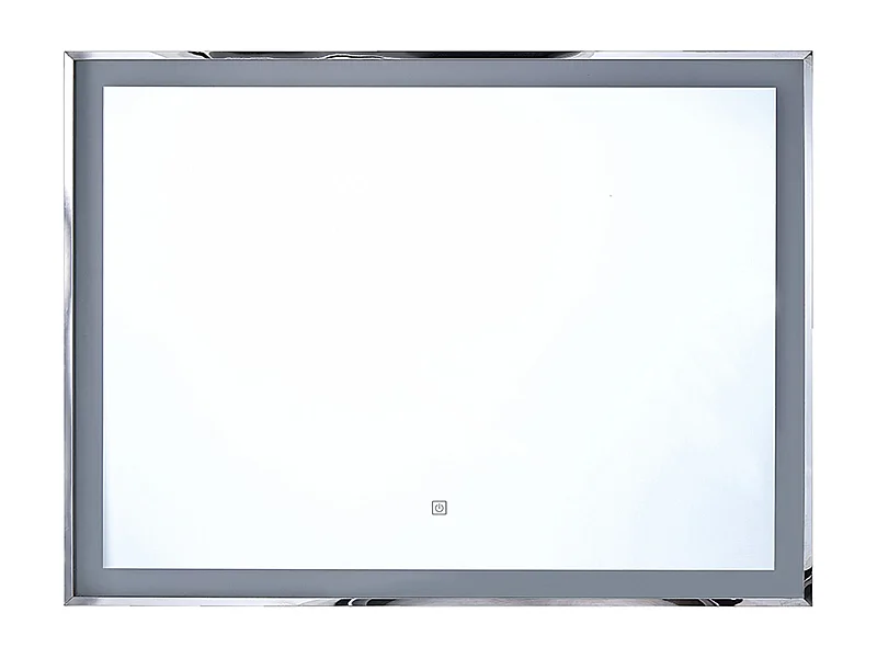 Moderner LED-Lichtspiegel silber für Ihr traumhaftes Bad 90x70cm Argens
