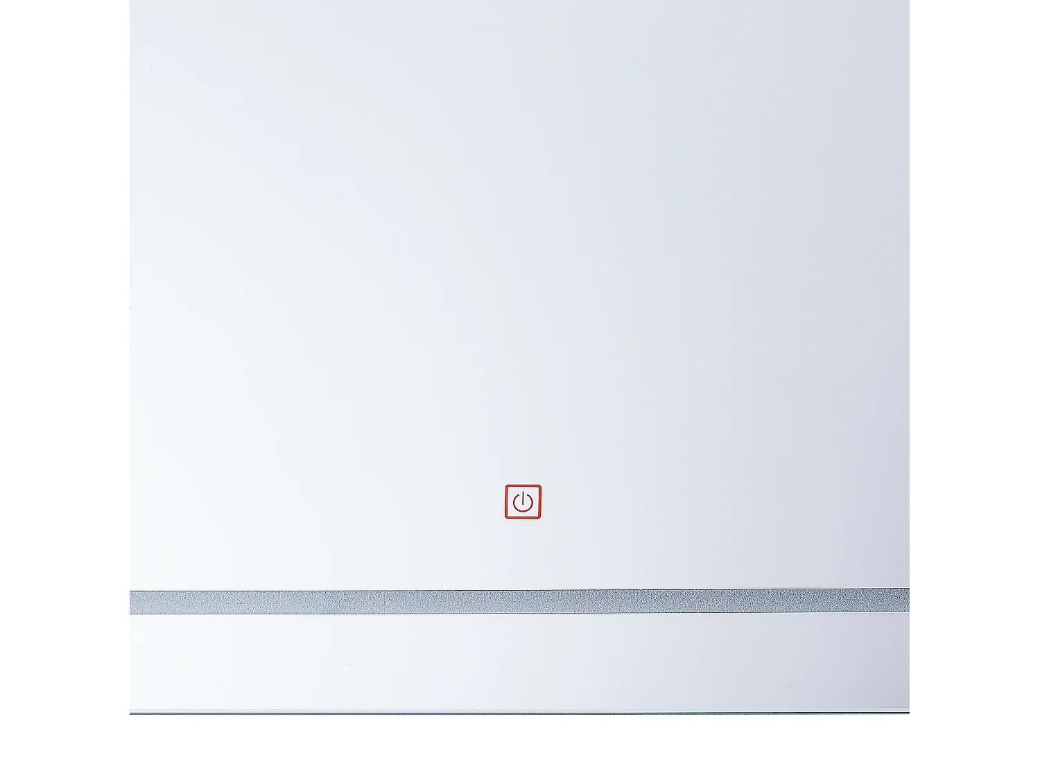 Specchio da bagno con luce LED WASSY 80 cm 60 cm Argento