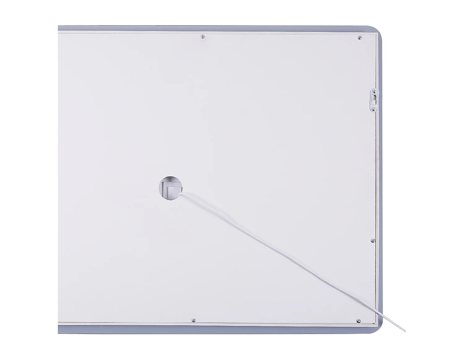 LED-Badezimmer-Spiegel WASSY 80 cm 60 cm Silber