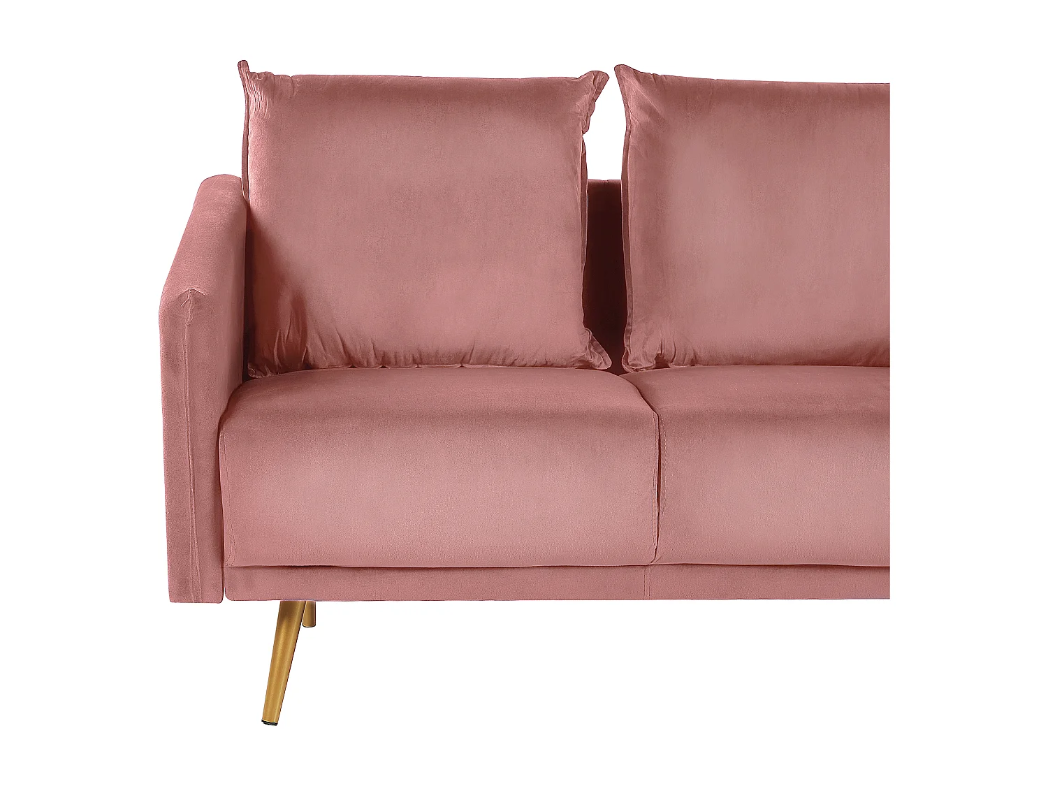 Bank MAURA Fluweel Roze 2-zitter