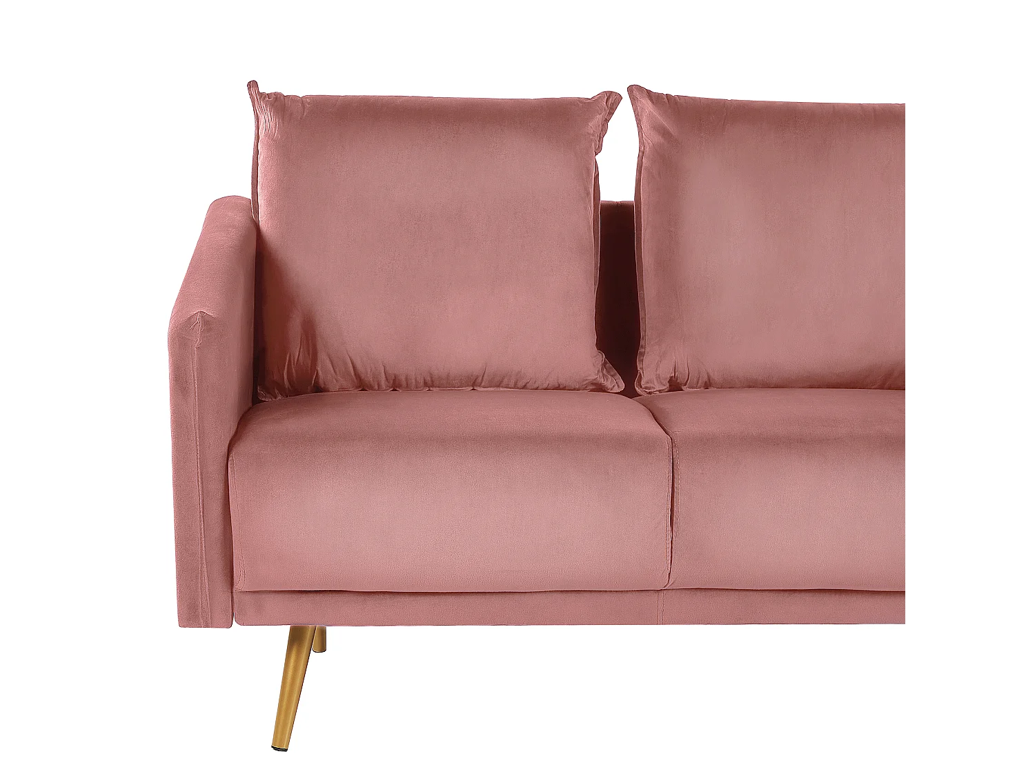 Canapé 2 places MAURA Velours Rose