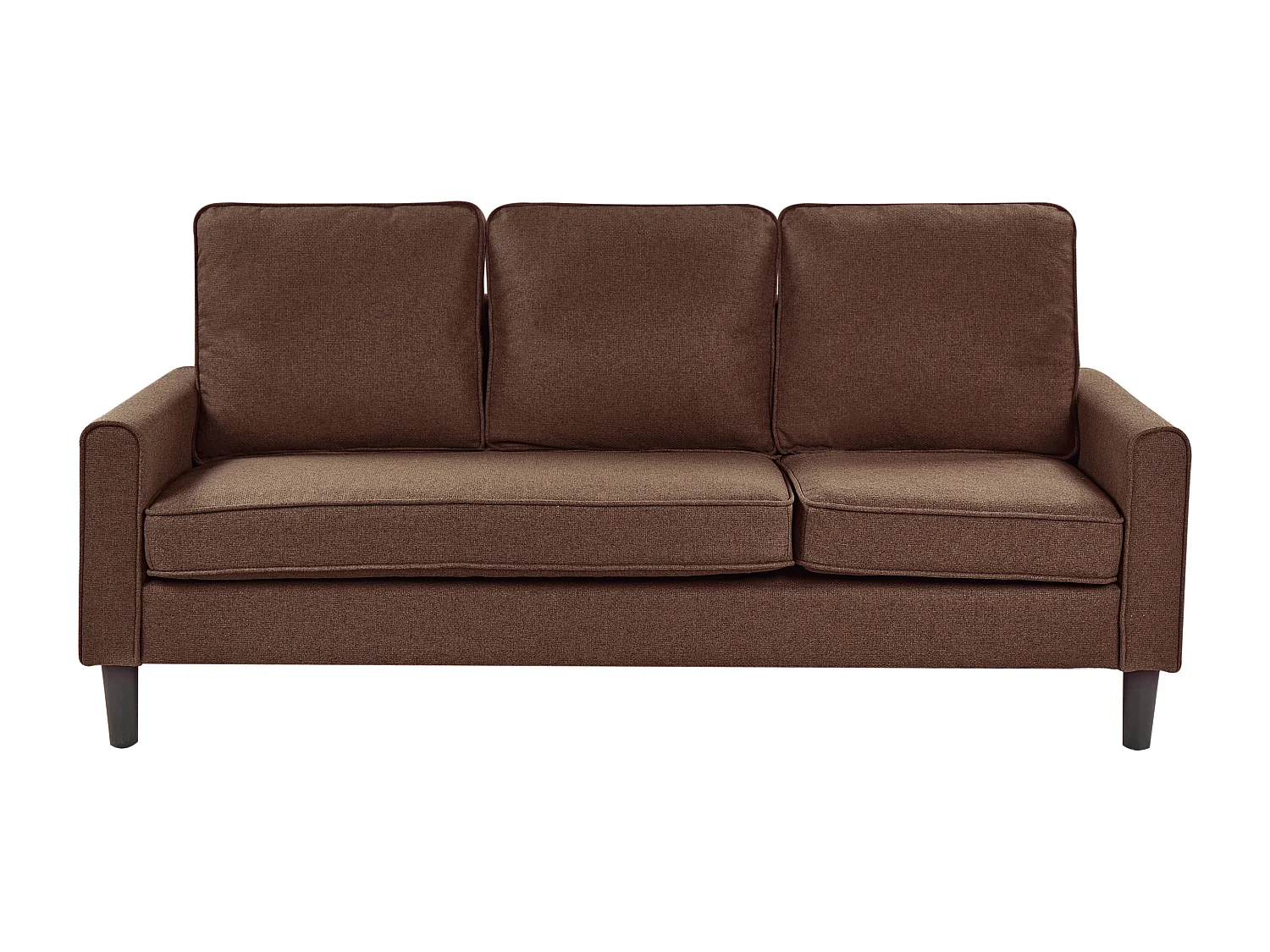 Canapé 3 places AVESTA Tissu Marron avec ottoman