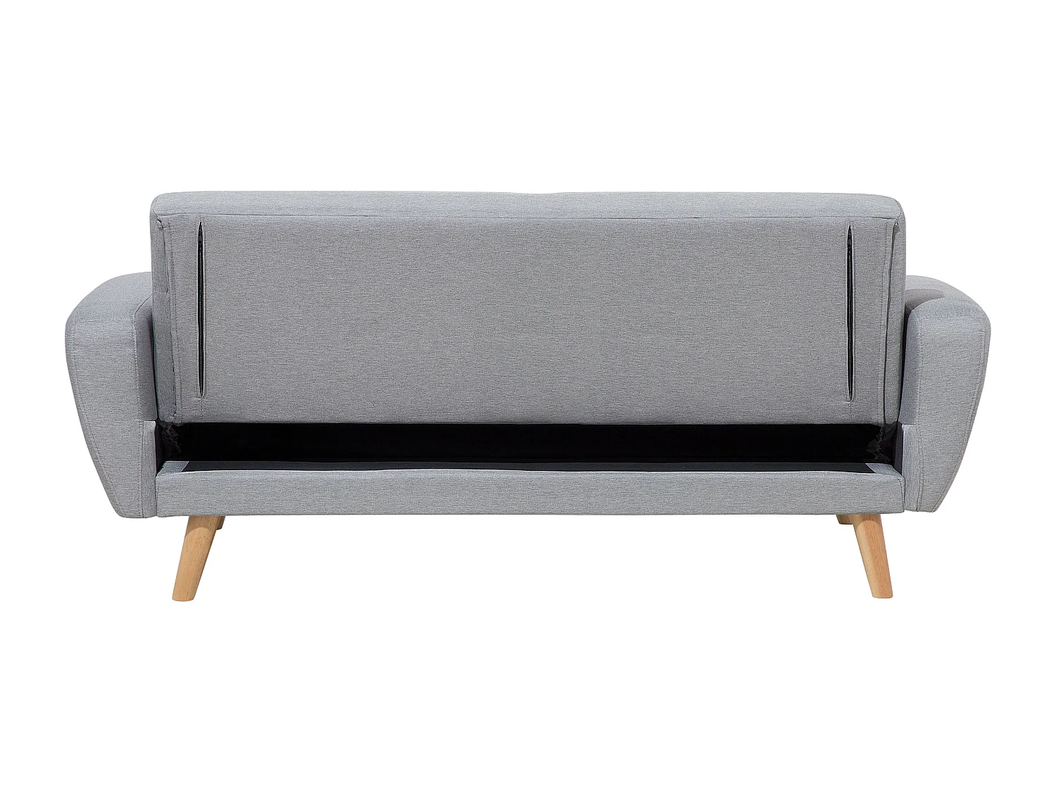 Schlafsofa FLORLI Stoff Hellgrau 3-Sitzer