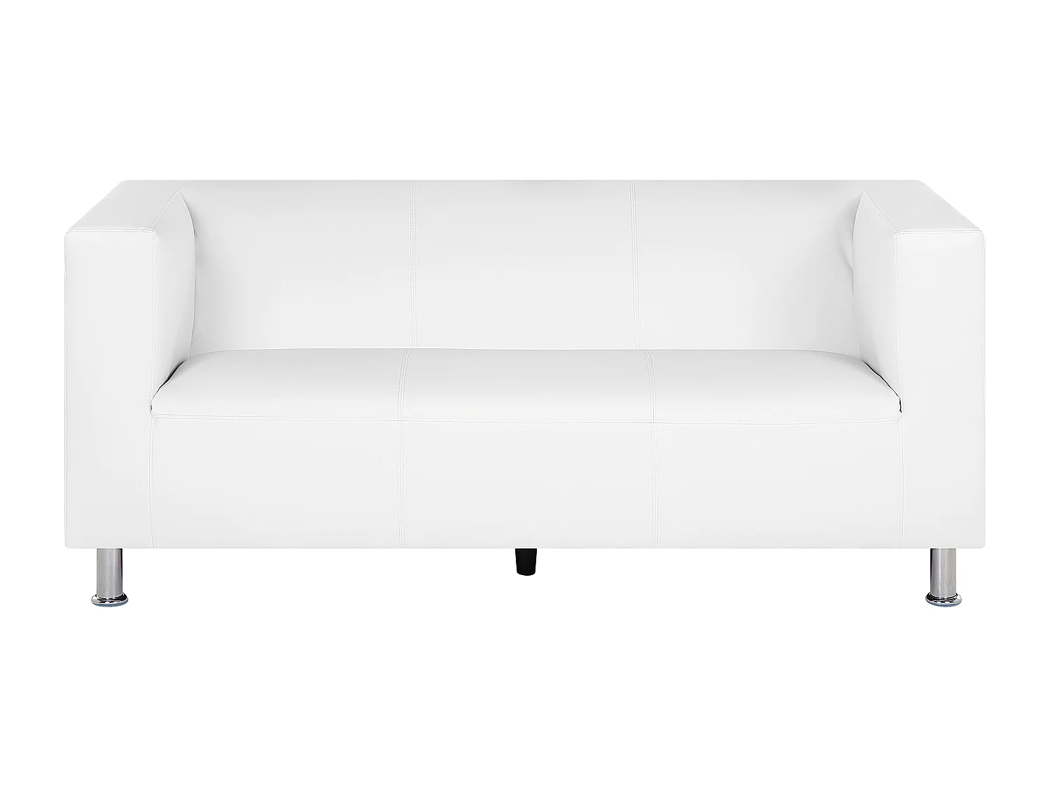 Canapé 3 places FLORO Cuir PU Blanc