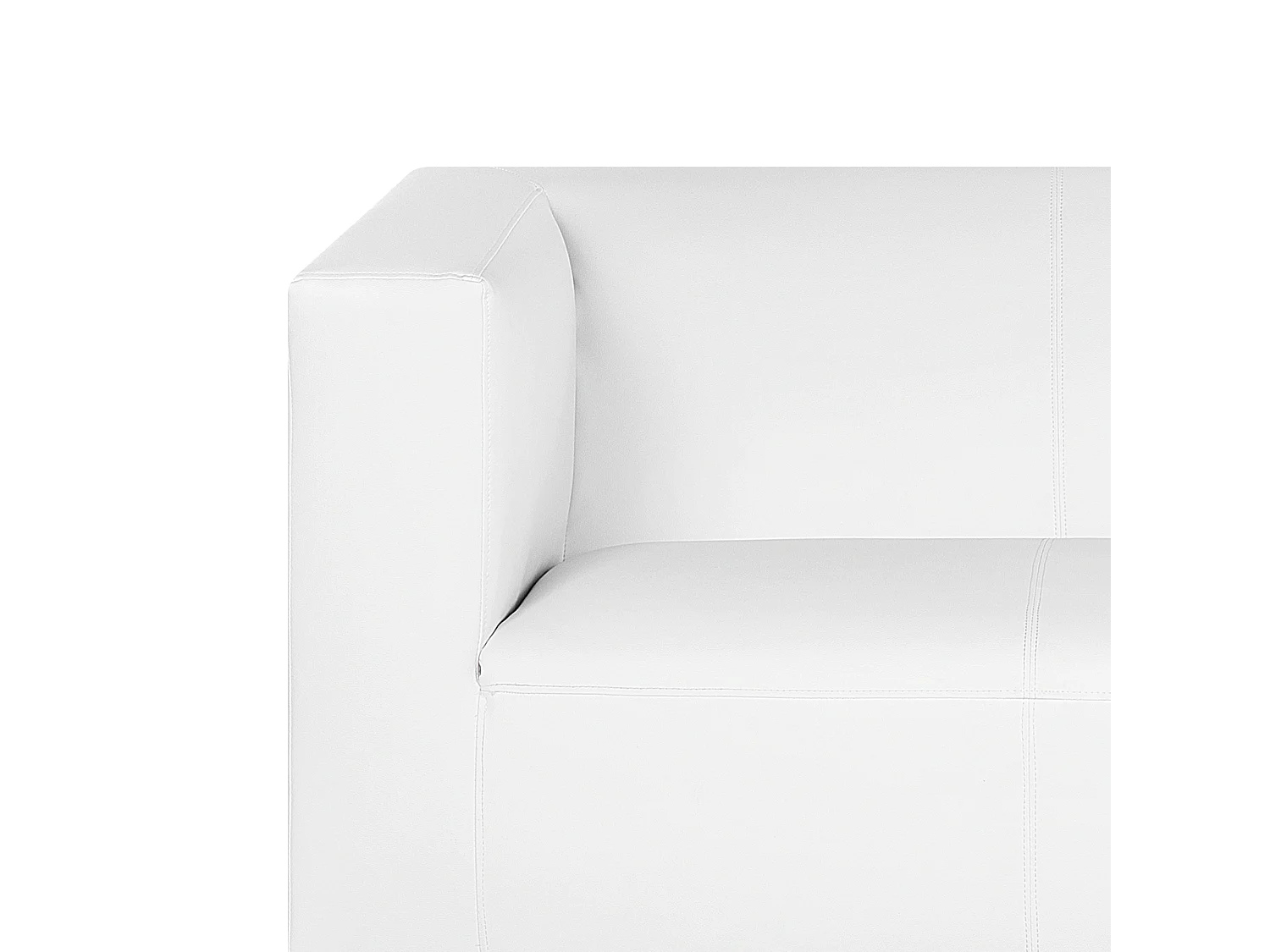 Bank FLORO Kunstleer Wit 3-zitter