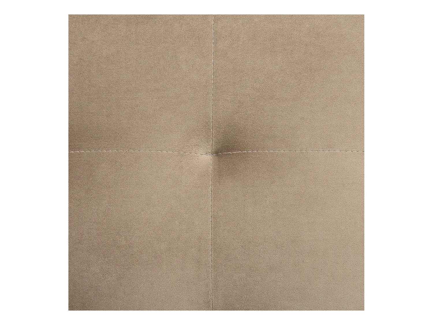 Canapé-lit d'angle modulable 5 places ABERDEEN Velours Beige sable avec ottoman Côté droite
