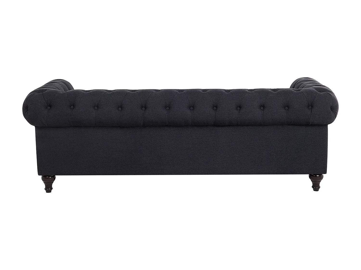 Canapé 3 places CHESTERFIELD Tissu Gris graphite