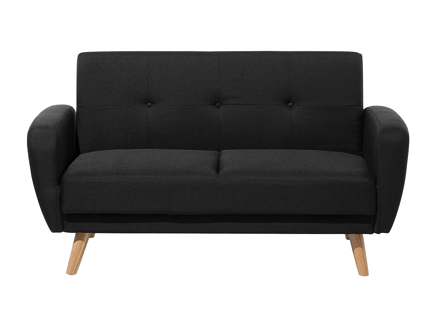 Sofa rozkładana FLORLI Czarny dla 2 osób
