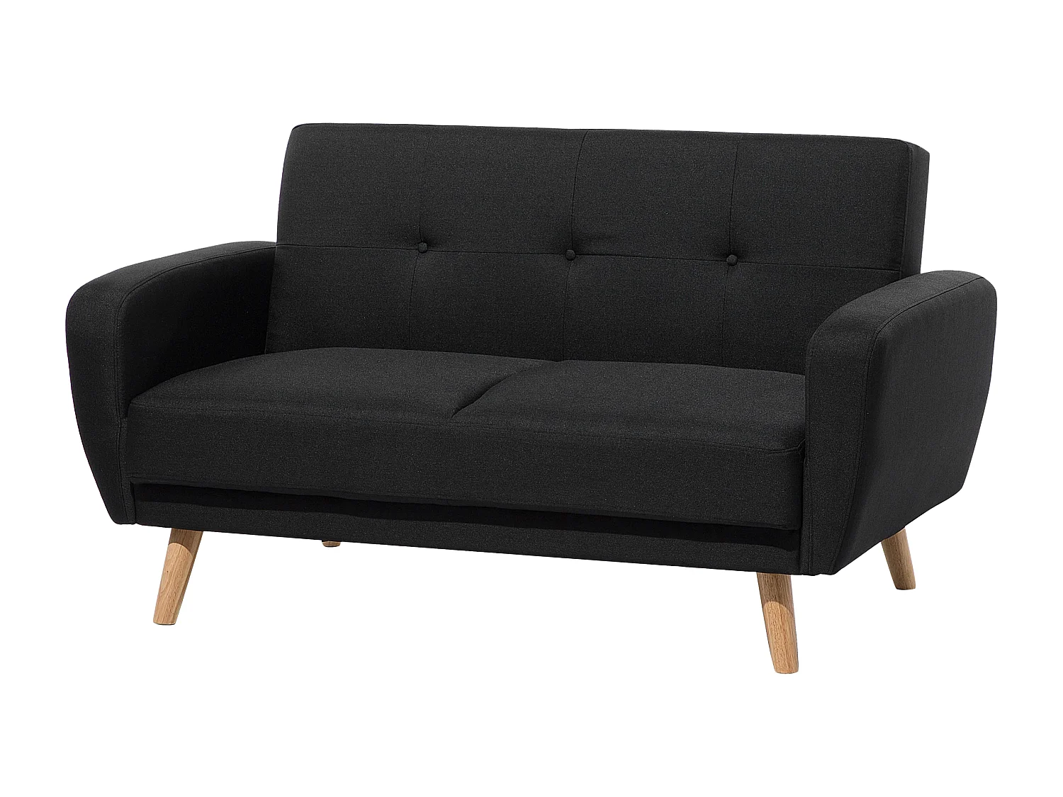 Sofa rozkładana FLORLI Czarny dla 2 osób