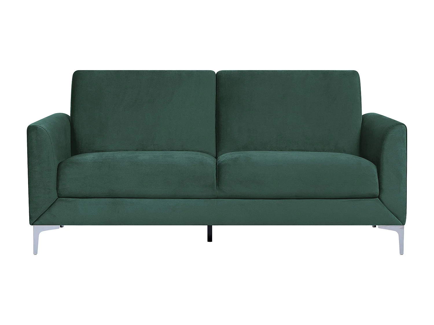 Sofá FENES Terciopelo Verde oscuro 3 plazas