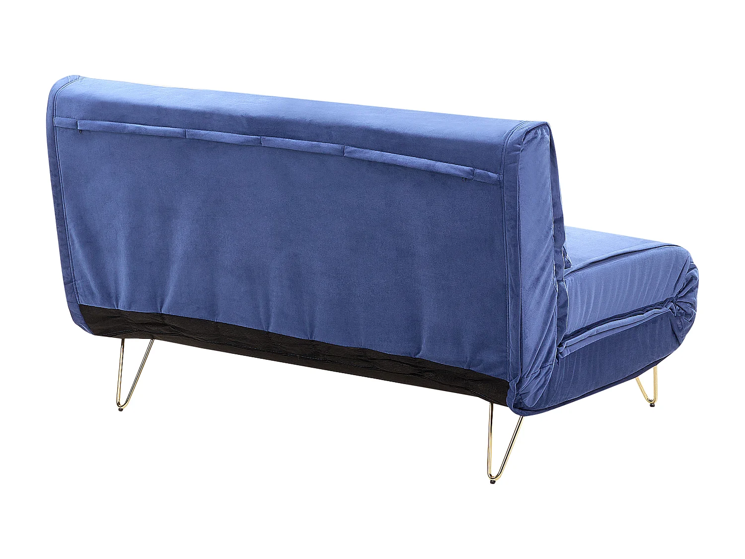 Slaapbank VESTFOLD Fluweel Marineblauw 2-zitter