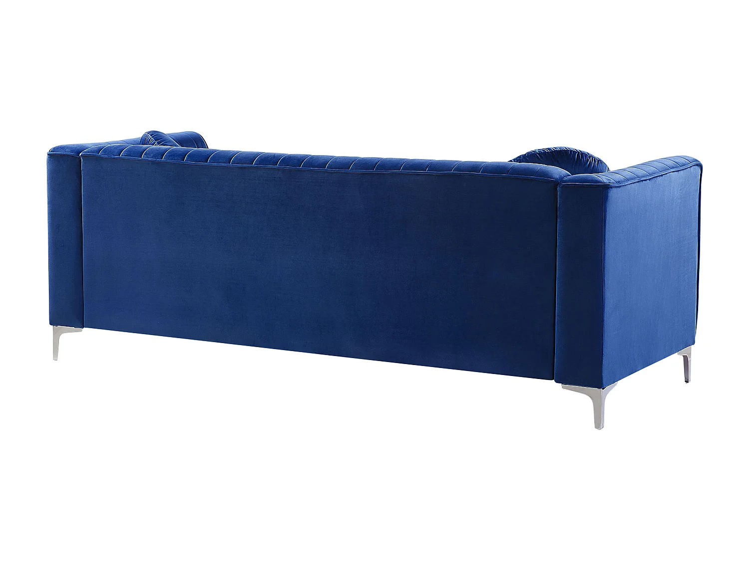 Hoekbank TIMRA Fluweel Marineblauw 3-zitter Linkerzijde