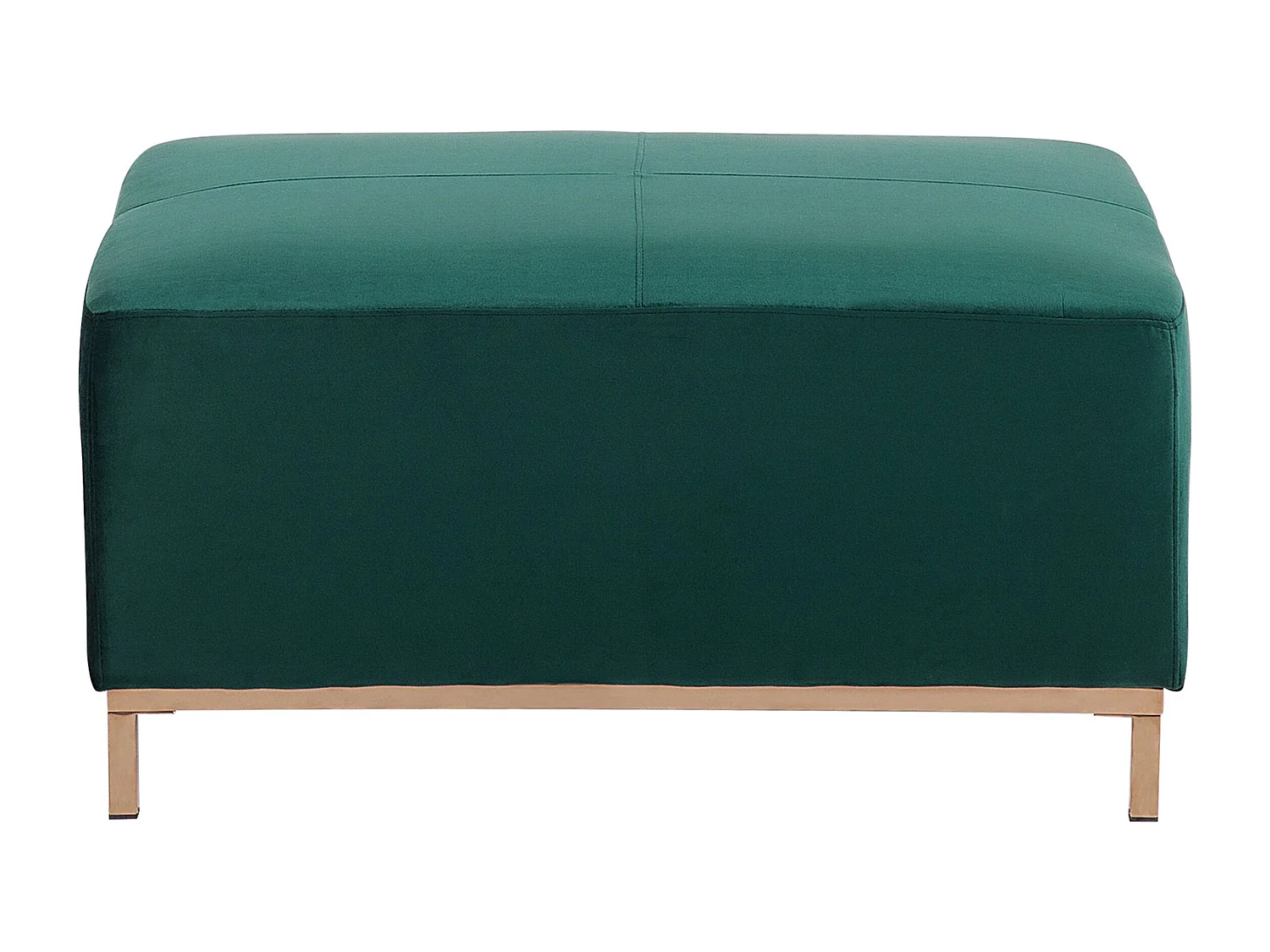 Canapé d'angle OSLO Velours Vert foncé avec ottoman 5 places Côté droit