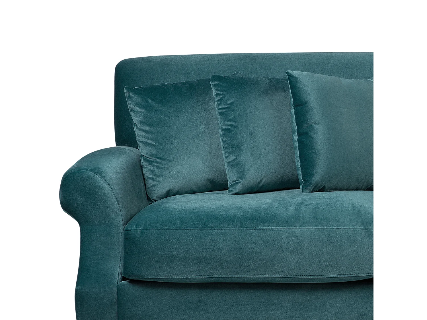 Bank EIKE Fluweel Blauwgroen 2-zitter