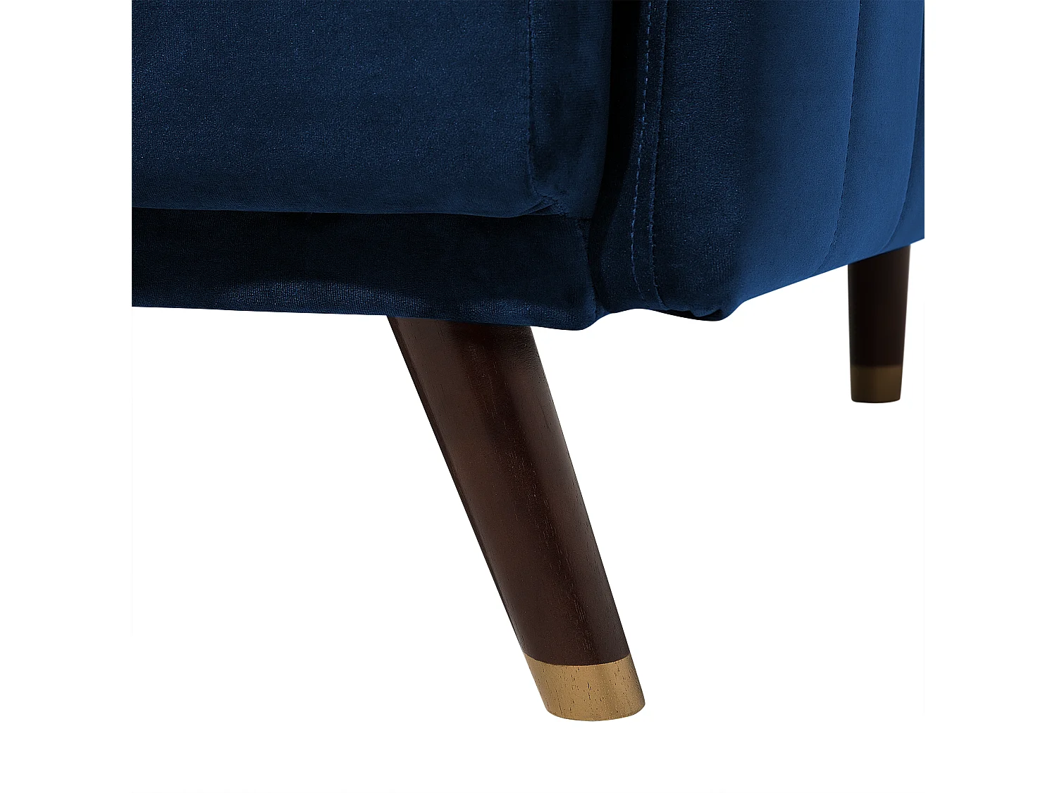 Praktisches Sofa klappbar mit Armlehnen Samtstoff dunkelblau Senja